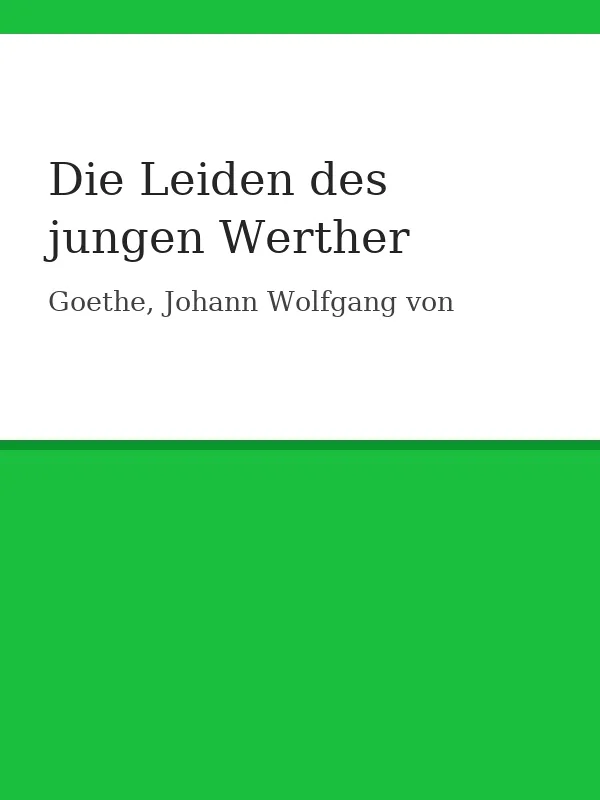Die Leiden des jungen Werther