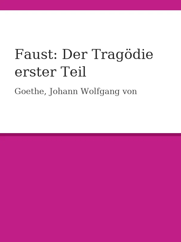 Faust I