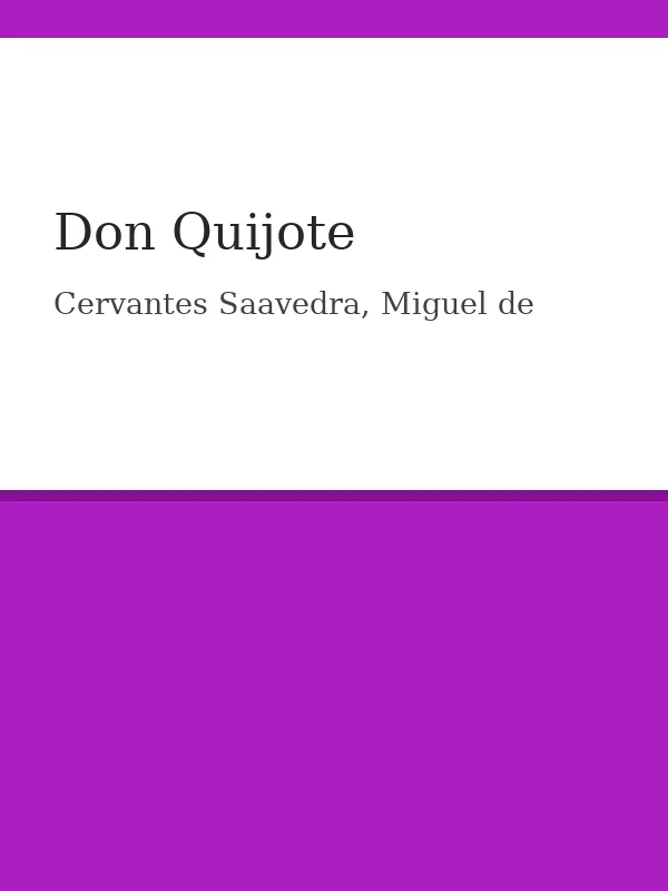 Don Quijote de la Mancha